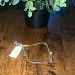 NWT Kendra Scott Rose Gold Abalone Stan Adjustable Bracelet